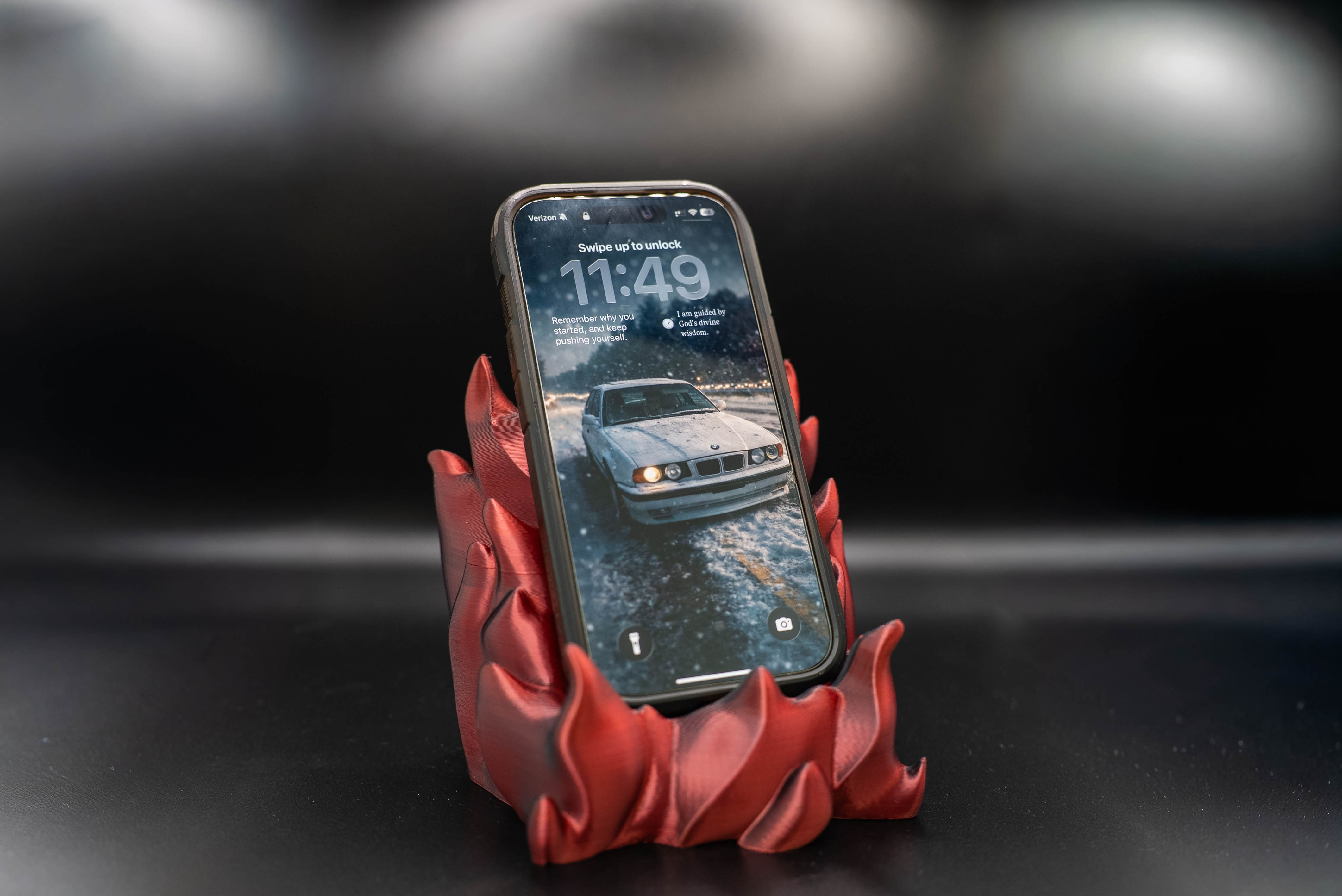 Flame phone stand image 3